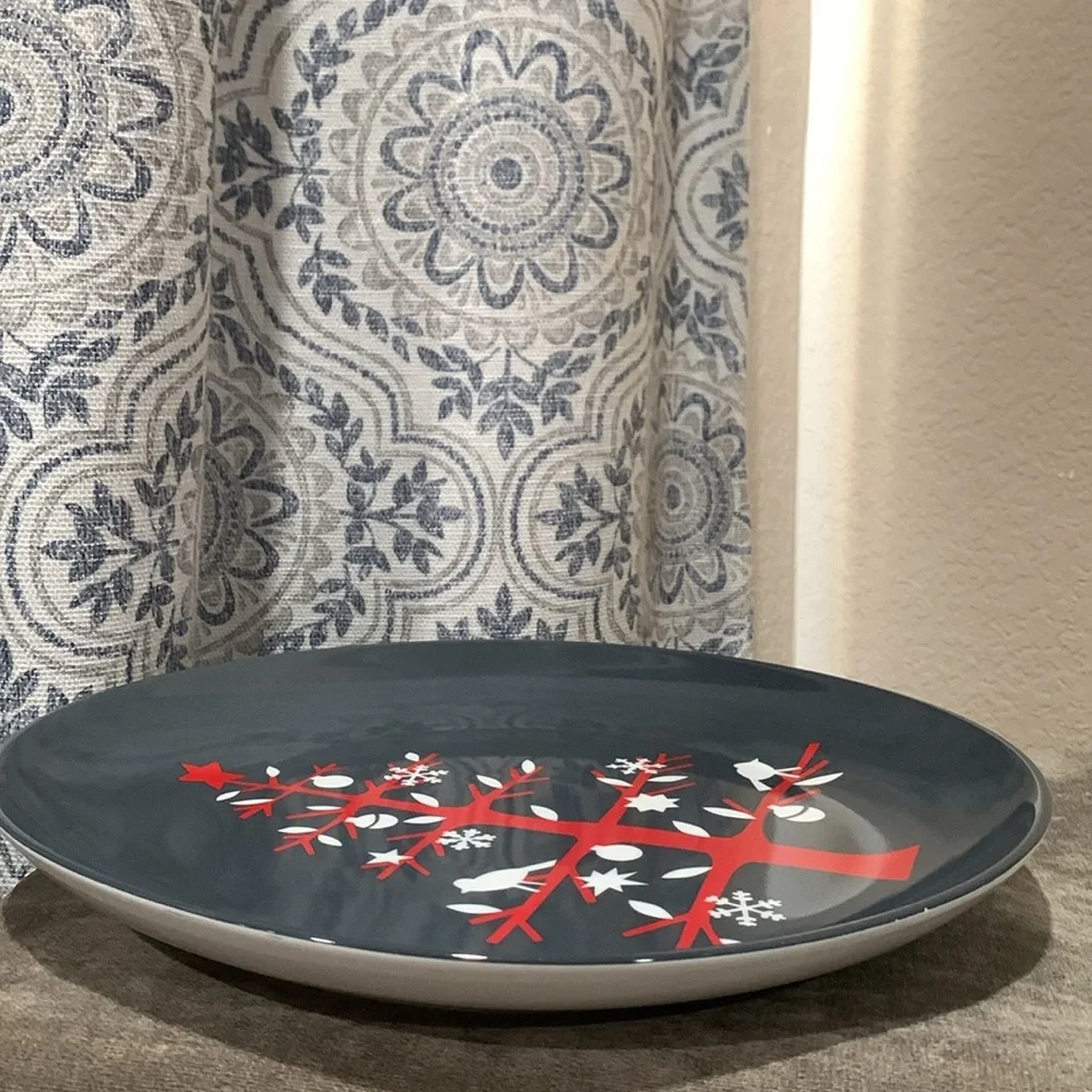 🔹Crate & Barrel ..RED TREE 13.5